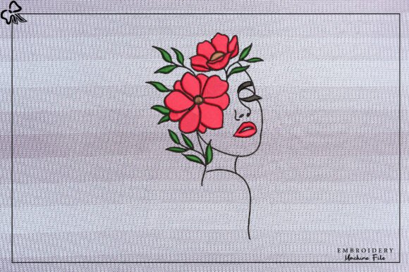 Abstract Floral Woman Embroidery Review