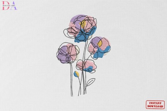Abstract Pastel Floral Bloom: A Craft Fair Review