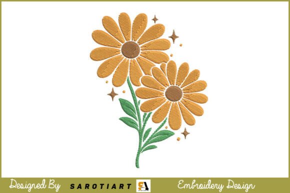 Beautiful Sunflower Embroidery Design Review