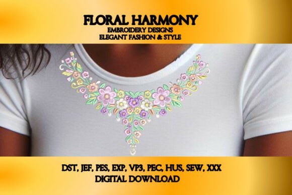 Floral Harmony Neckline Embroidery Review
