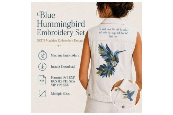 Hummingbird Floral Psalm Verse Set Faith Review