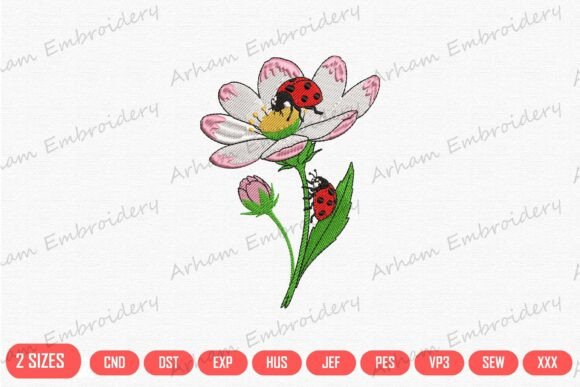 Ladybugs on Blossom: A Seasonal Embroidery Review
