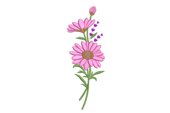 Pink Daisy Spray: A Boutique Apparel Embroidery Review
