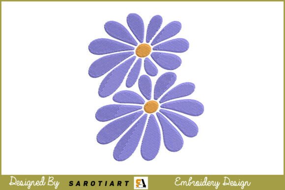 Single Flower Embroidery Design for Etsy Products
