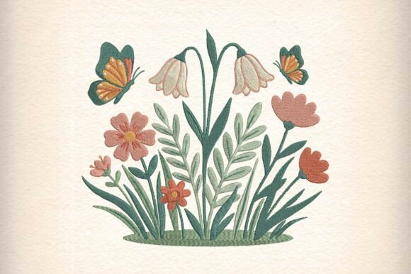 Spring Flower Garden Embroidery Design Review