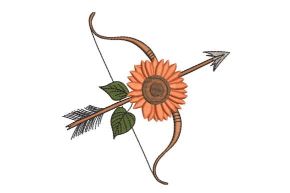 Sunflower Bow Arrow: Craft Fair Embroidery Review