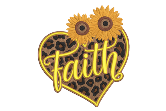 Sunflower Leopard Heart: An Embroidery Seller Review