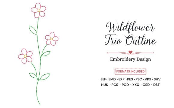 Wildflower Trio Outline Embroidery Review